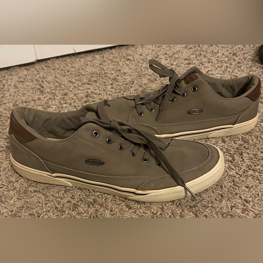 Lugz Men's Stockwell Oxford Sneakers, Mushroom color, 13